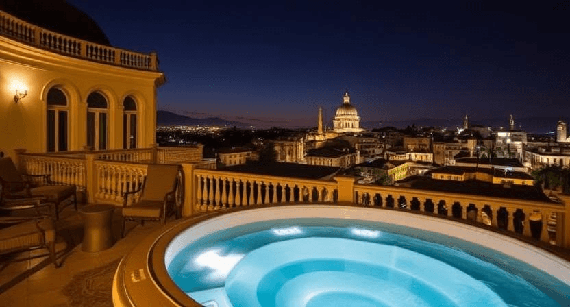 13 Hotels Where Your Room Comes With a Private Pool 2 The Waldorf Astoria Hotel in Rome Cavalieri, Italy 13 Hotel Rooms That Come With Private Pools